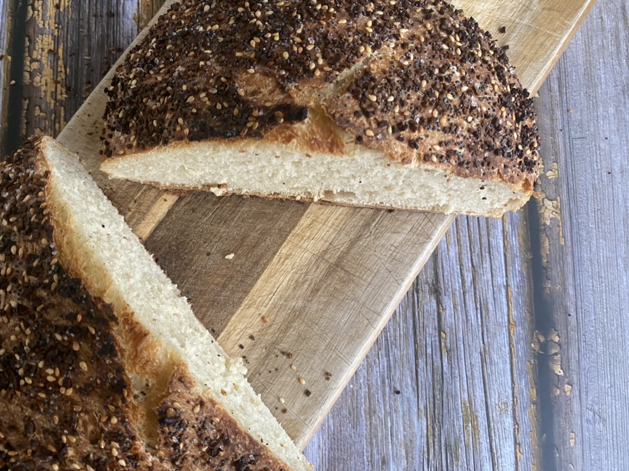 Everything Bagel Dutch Oven Bread - Handmade Weekly