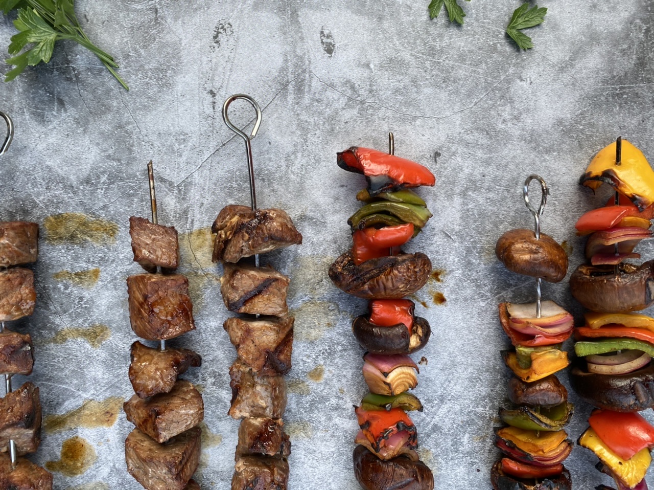 2F6DEB73 D00E 45DA BB6D D1637F140092 - Amazing Vitamin Packed Steakhouse Shish Kebabs with Charred Vegetables