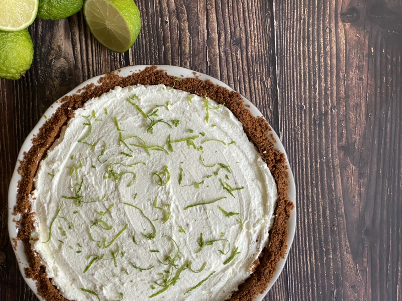 3E22F46B 90B1 4C0B 8A02 68BE4B1D69C4 - Boozy Deep Dish Coconut Margarita Key Lime Pie with Tequila Blanco & Coconut Rum