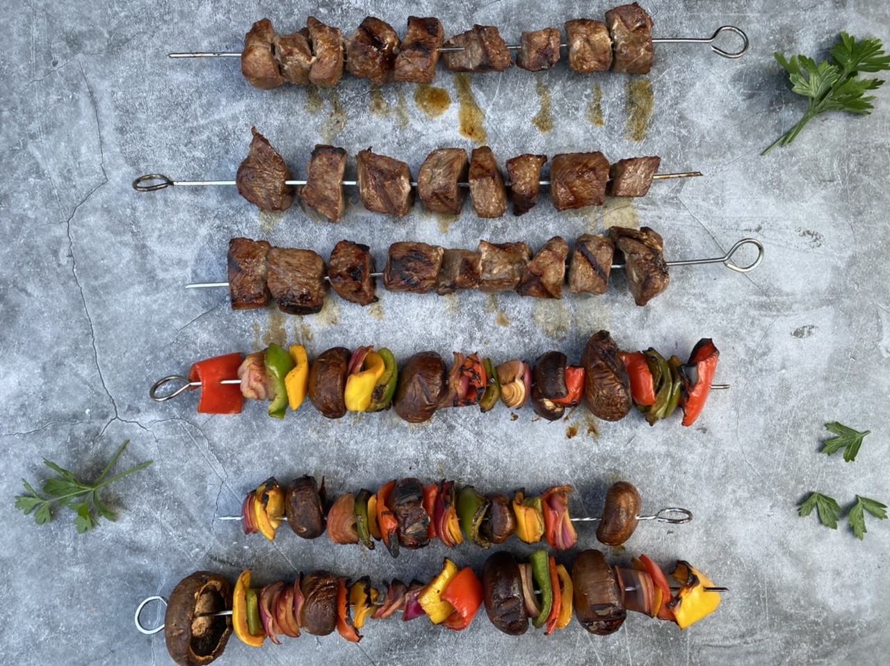 E1DCCC3C 6229 4DCF 8B95 CDF715A747CE - Amazing Vitamin Packed Steakhouse Shish Kebabs with Charred Vegetables
