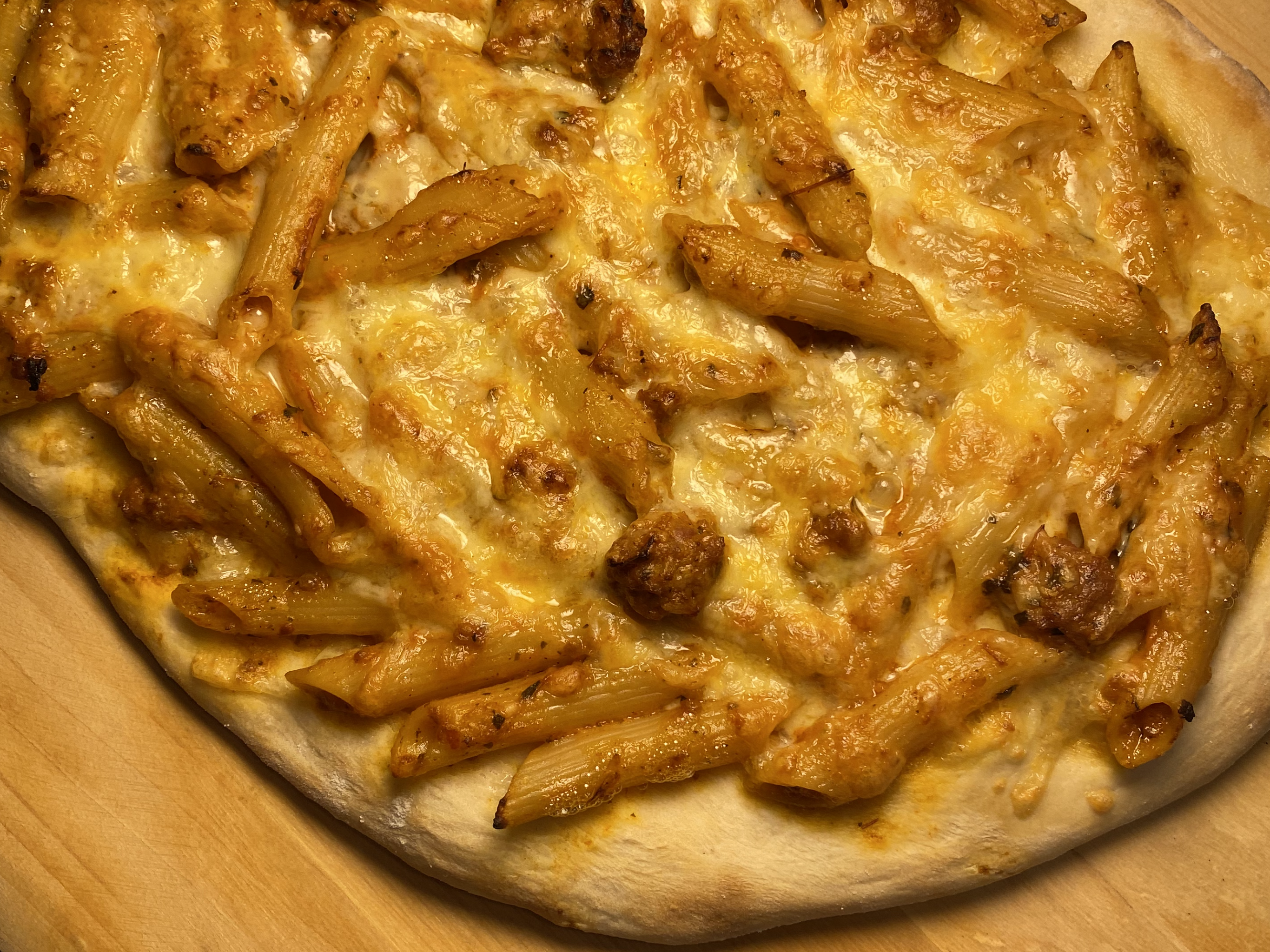 E2C93B9E EADE 4419 B6C4 598013EBCE01 - Mind-Blowing Loaded Penne Vodka Pizza with Smoked Gouda