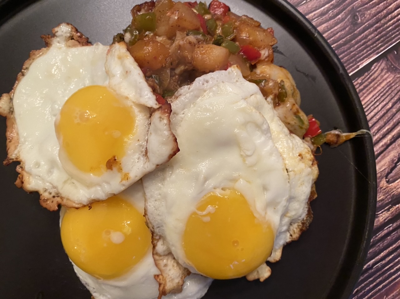 3954D246 33CC 47CB A0EB 7C9BF4AD684F - Meatless Monday Spicy Butternut Squash Potato Skillet Hash with Vegetarian Hot Sausage & Eggs