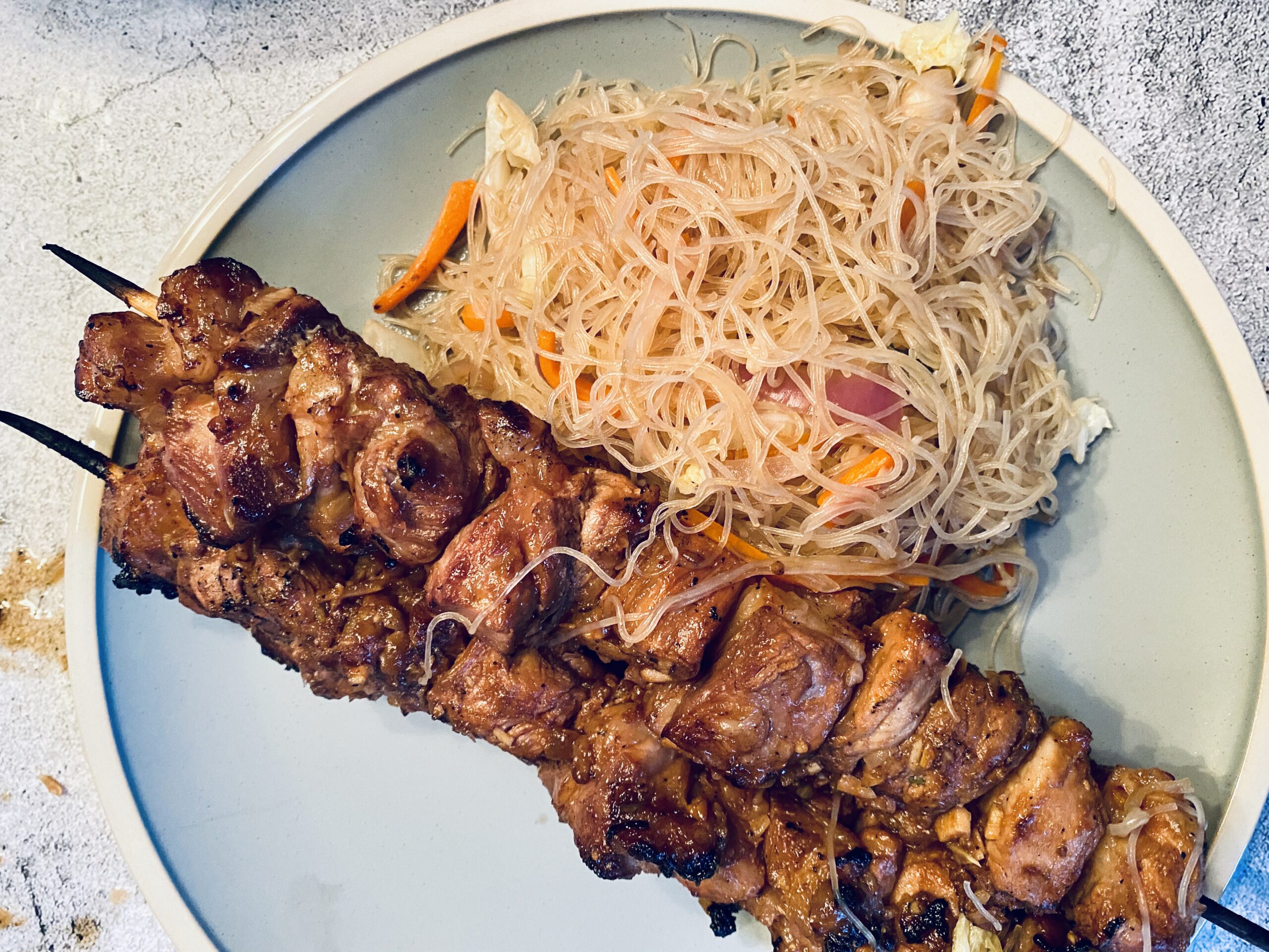 The Best Filipino Pork Barbeque with Pancit - the Old Woman and the Sea