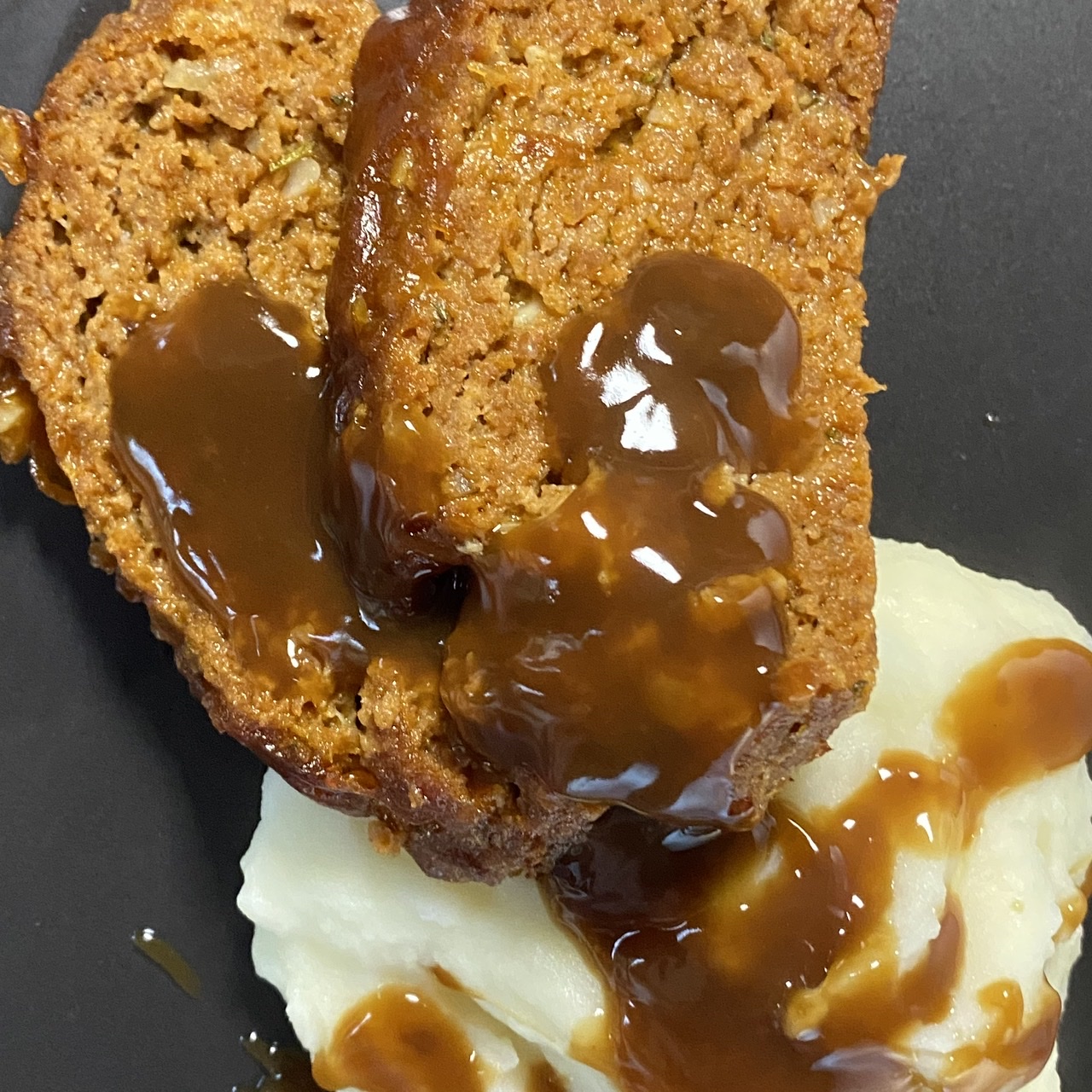 E0D44721 84C0 464D 83D5 832B143EDBBB - Grown-up Meatloaf with a Savory Whiskey Glaze