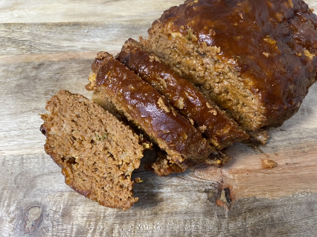 E6A772AD E7EB 44CA BBBA 5566982593A2 - Grown-up Meatloaf with a Savory Whiskey Glaze