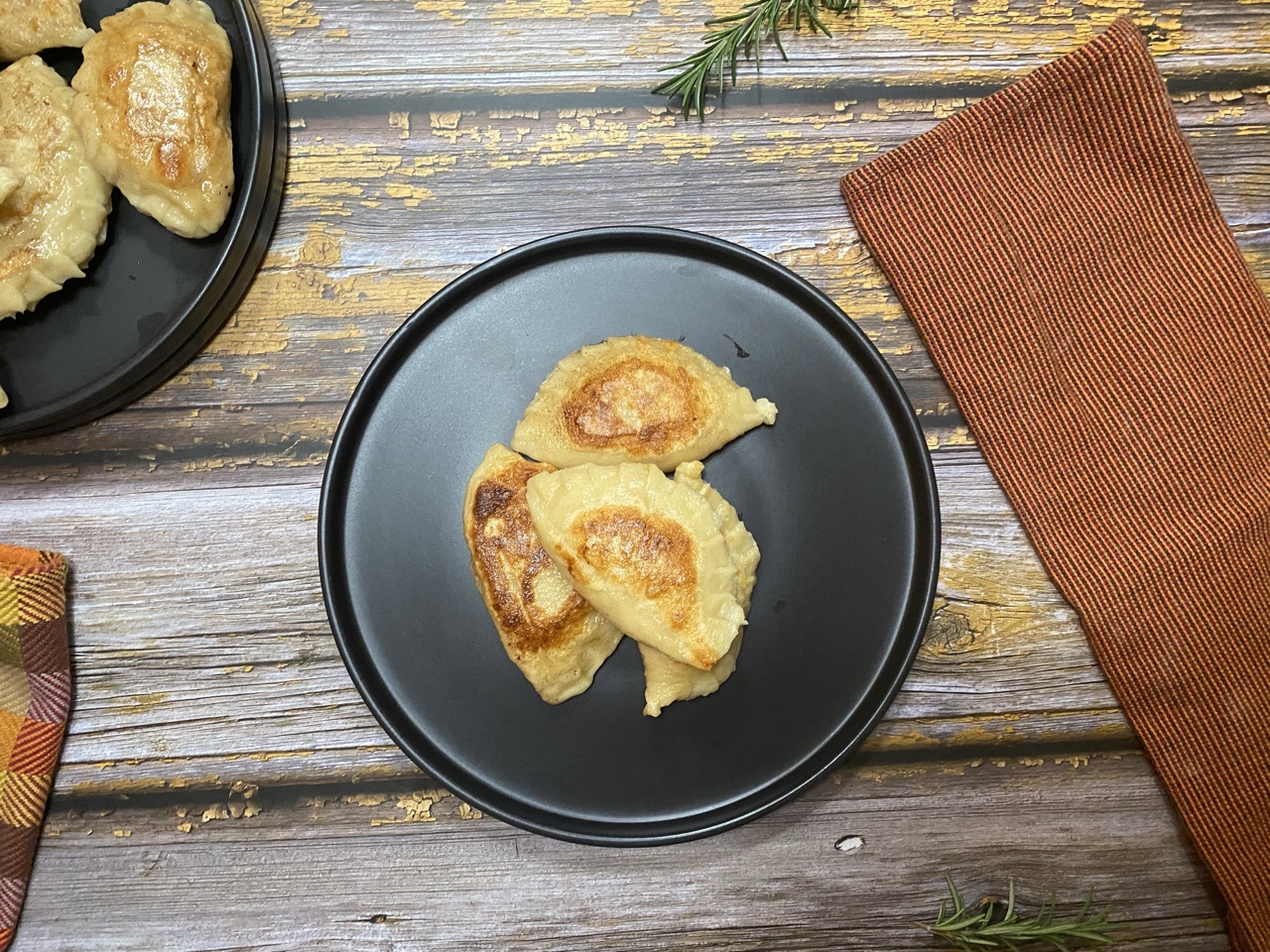 86B6DFE9 2322 4768 85F6 AA8F88C3708F - Three Cheese Pierogies with Cider Caramelized Onions & Apples