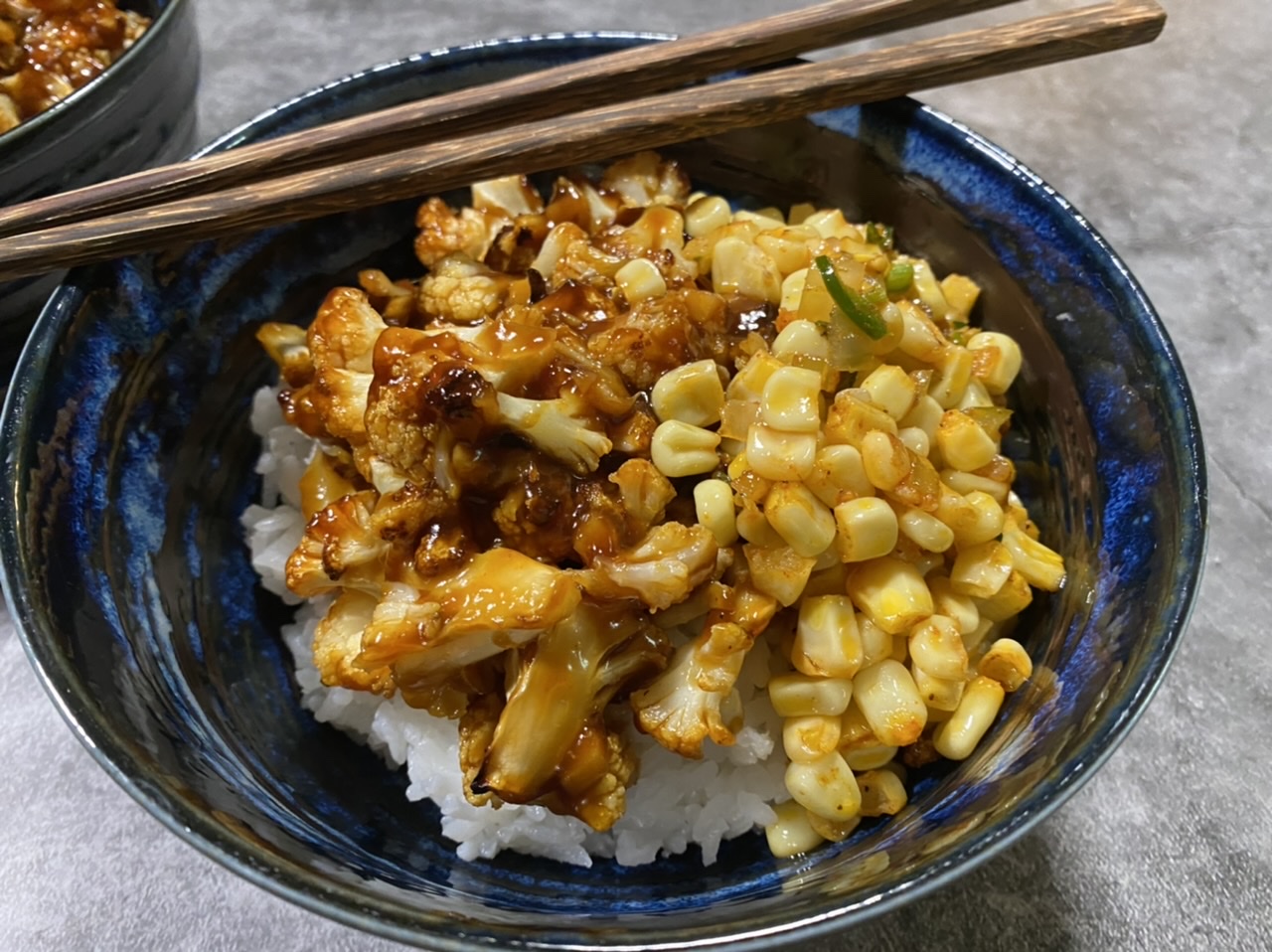 24A6AF39 7A54 49BB A31A 029F98B94511 - Meatless Monday Sticky Korean Roast Cauliflower & Spicy Corn Salsa