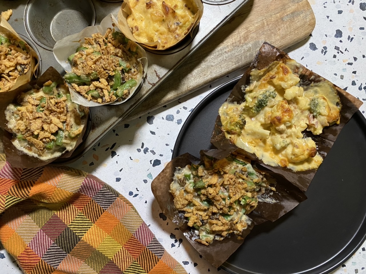 6DC79C31 23B8 429E A005 4B4FDFEF9B3E - Broccoli Cauliflower Au Gratin Casseroles & Mini Green Bean Casseroles