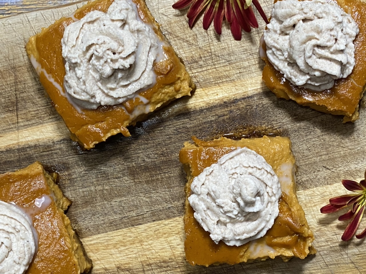 83482FD1 5EEF 49A0 A2E2 7BB23AB0DDAC - Downsized Pumpkin Cheesecake on a Gingerbread Crust with Chai Whipped Cream