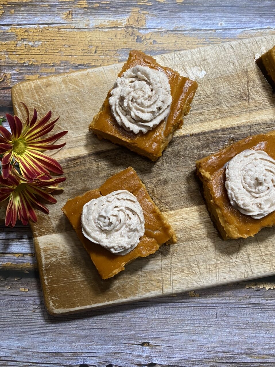 858DFEFE F9D8 433C 91A8 8DDF4CB10CC3 e1605554570148 - Downsized Pumpkin Cheesecake on a Gingerbread Crust with Chai Whipped Cream