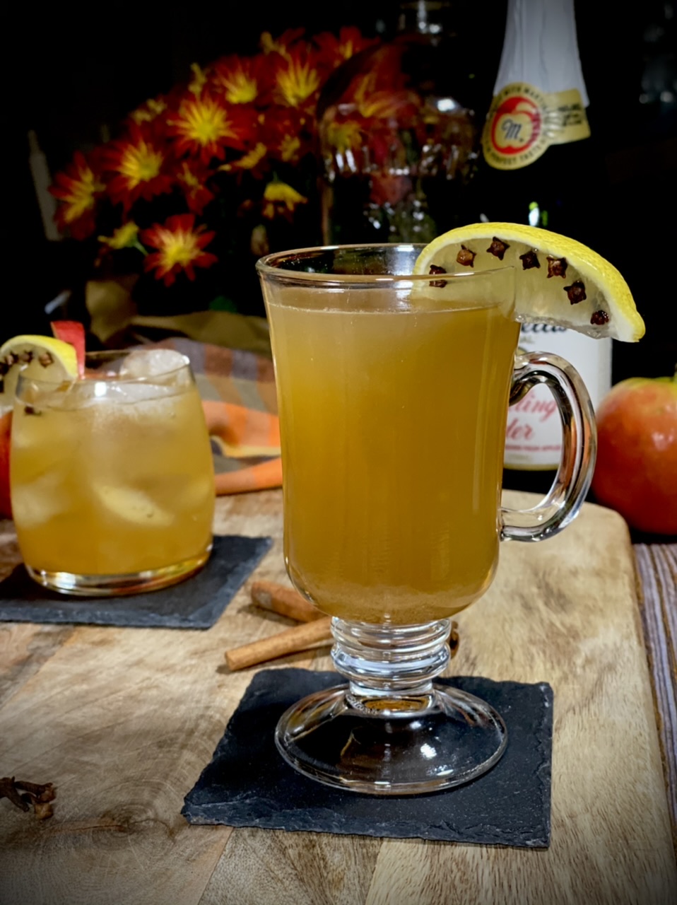 Thanksgiving Apple Cider Hot Toddies & Mocktails - the Old Woman and ...