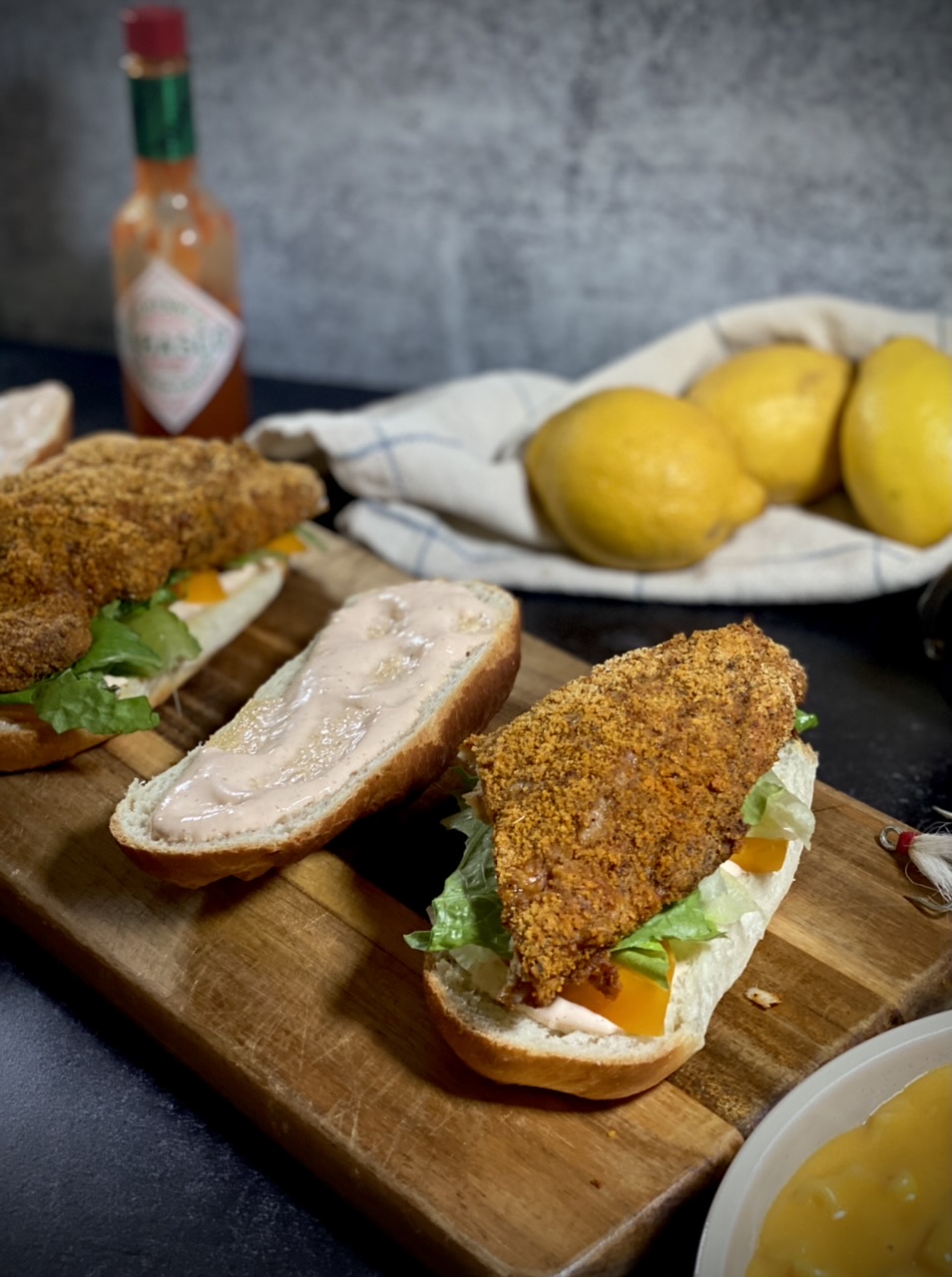 93E068B5 E5DA 4709 80A4 87497166697B - Baked Catfish Po’Boys with a Light Spicy, Zesty Aioli