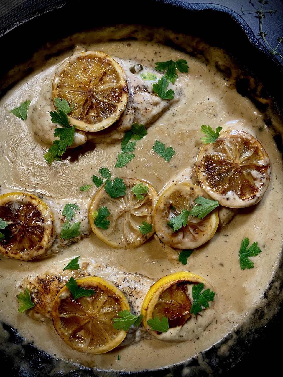 B9BDD810 EADA 4D3C 8BB7 23B0D26F81B5 - Creamy Lemon Chicken Francese with Capers