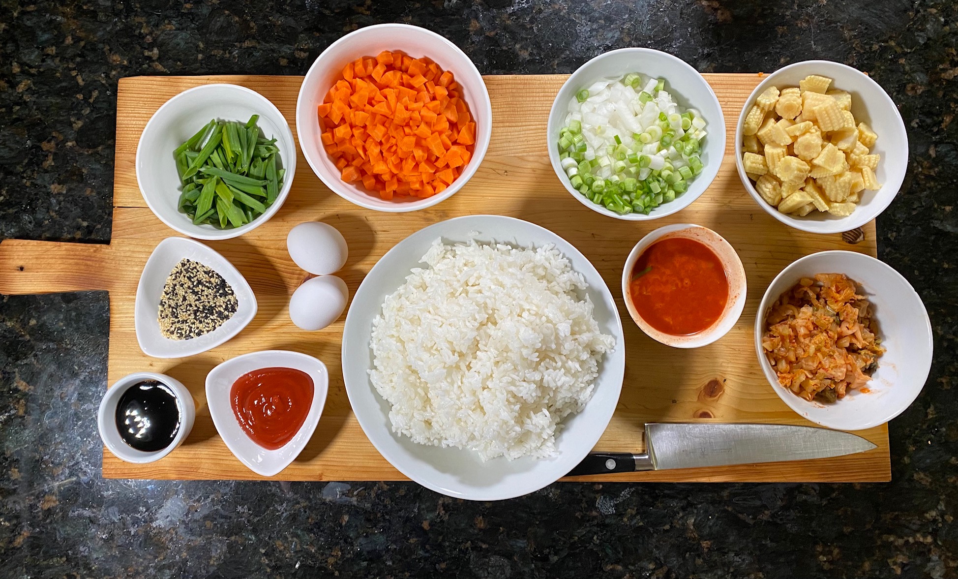 IMG 4697 1 - Vegetarian Kimchi Fried Rice in Under 30 Minutes