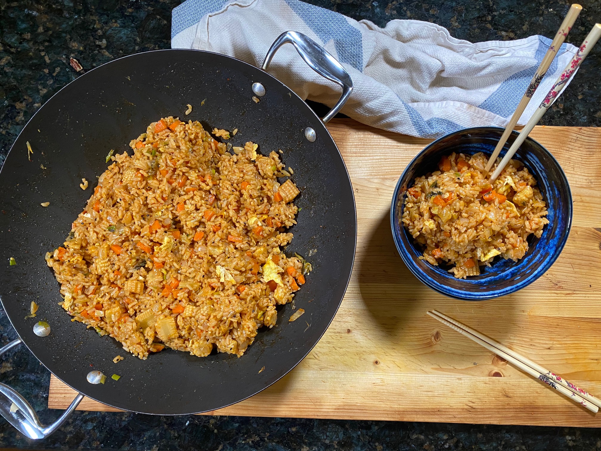 IMG 4705 - Vegetarian Kimchi Fried Rice in Under 30 Minutes