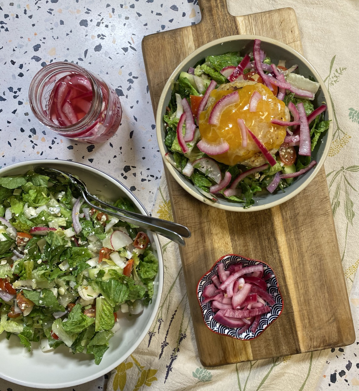 FB19B0C6 FD5A 49C8 94FB 9585455E7677 - Loaded Salad Bowl with a Cheddar Chicken Burger