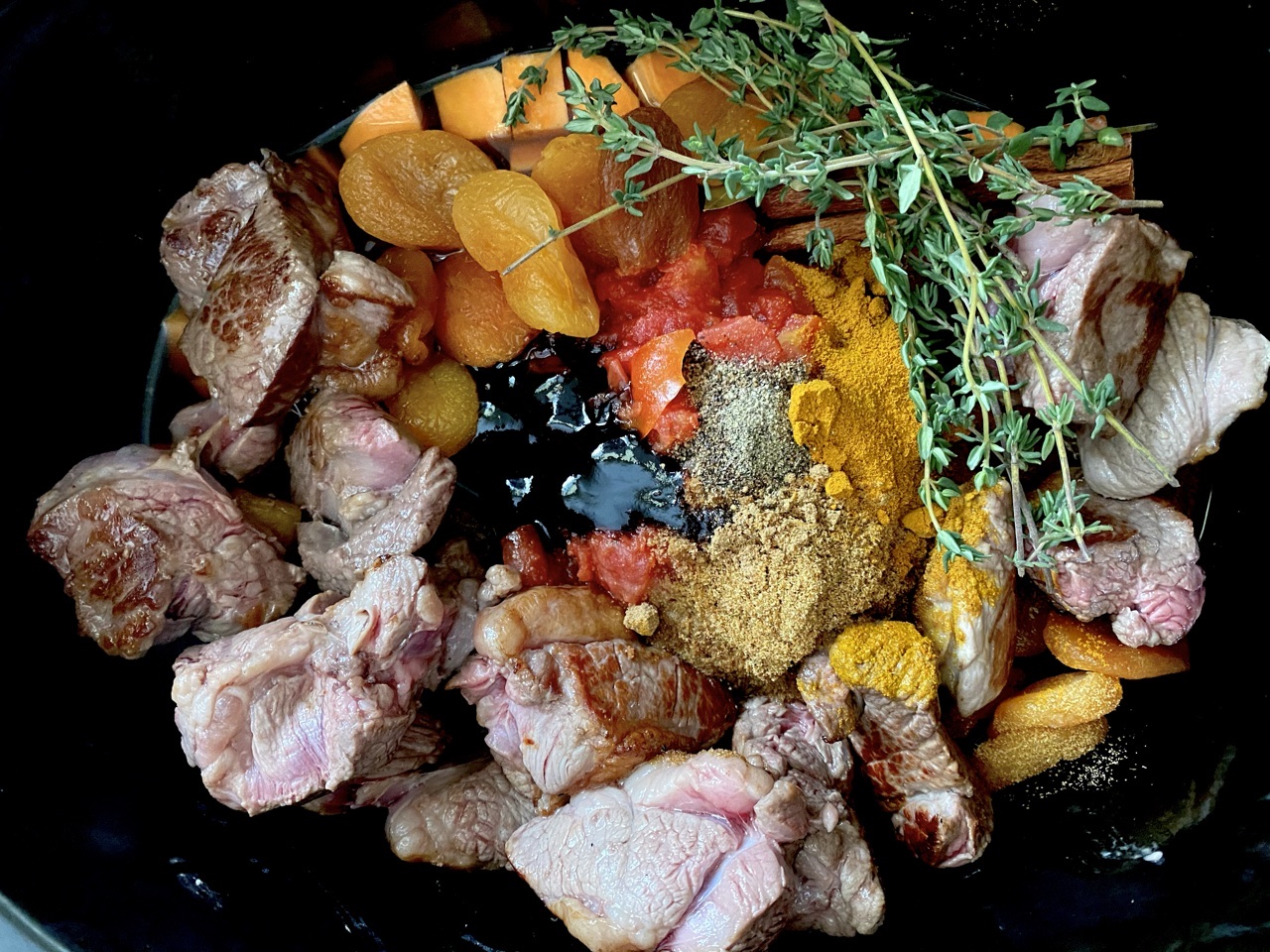 12687DBA 2BDC 4F2B AA42 3B07361D15B4 - Persian Style Lamb & Sweet Potato Stew with Apricots & Herbs