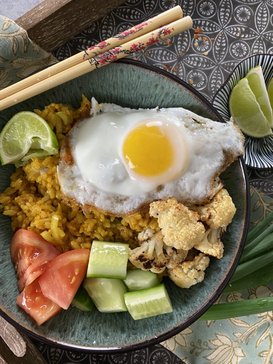 6314FB40 235A 4199 9432 CF5E60D3AA1A e1614460183687 - Nasi Goreng - Vegetarian Indonesian Fried Rice with Roasted Cauliflower