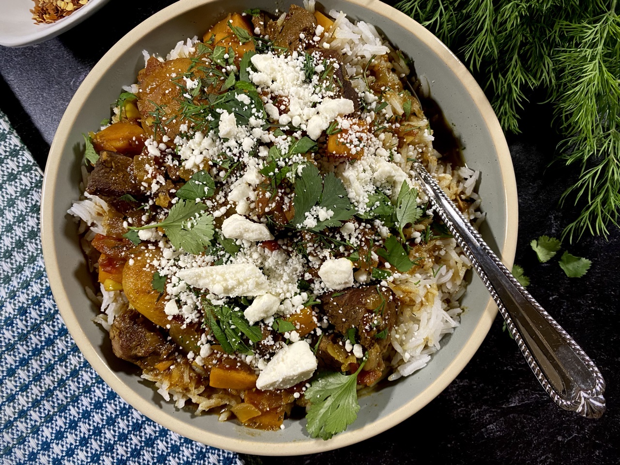 7AE8E4CB 823D 497C B9D5 C4BB7EDBF6E8 - Persian Style Lamb & Sweet Potato Stew with Apricots & Herbs