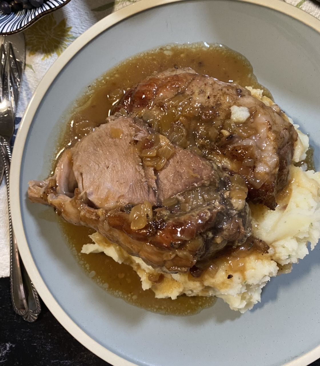 E5747A44 5438 4C75 B801 1138A5634E4D - Lingonberry Roast Boar / Roast Pork with Horseradish Mashed Potatoes