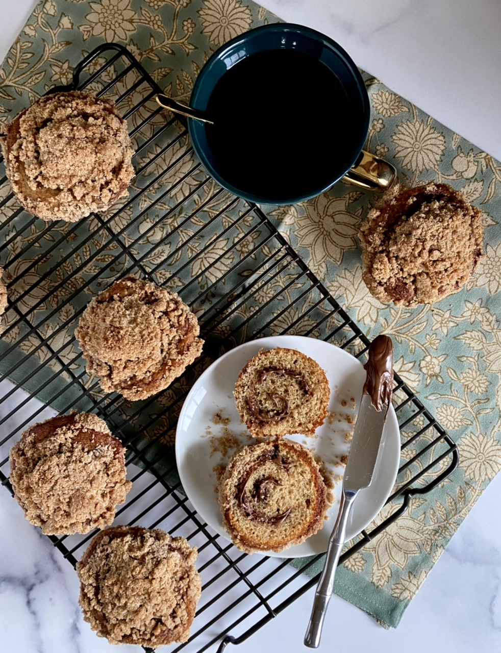 FBE4C2CE B519 4AAC 8C40 3A36069737A3 - Nutella Swirl Coffeecake Muffins