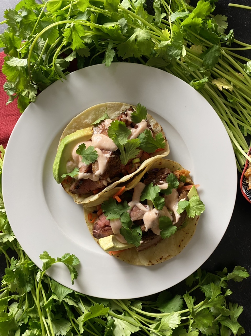 03B682B2 B7E9 4860 8AAE 58099A41B06D - Korean Skirt Steak Tacos with Kimchi Pico de Gallo