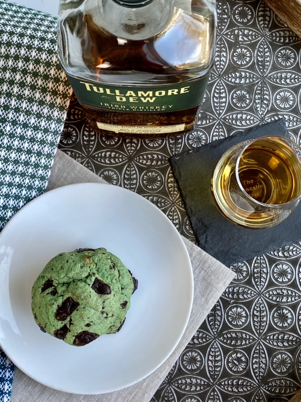 76D43B38 9DC1 4A73 868D FF25CC559771 - Irish Whiskey Chocolate Chip & Mint Cookies