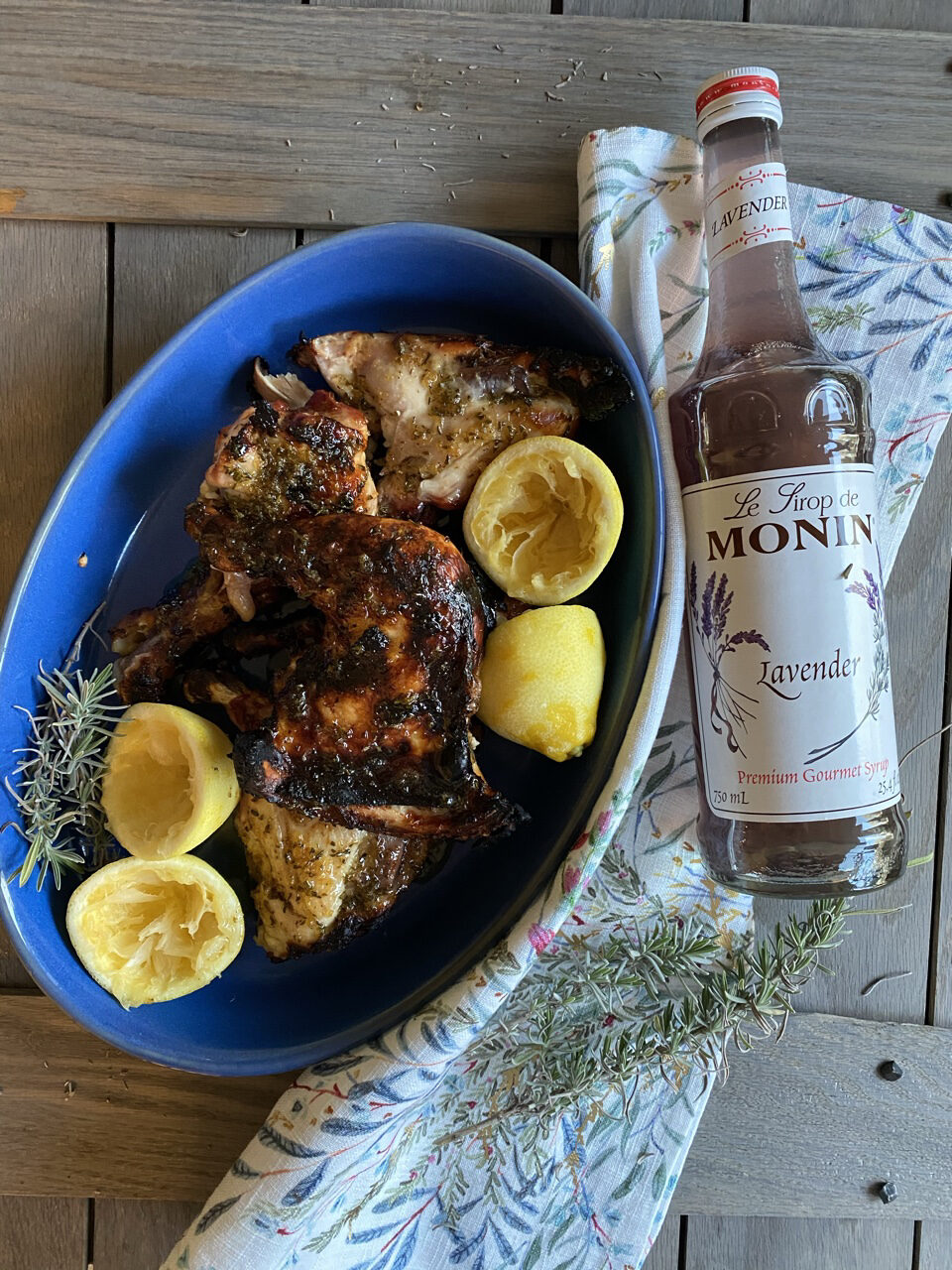 4261C2D0 459C 4084 93BB DFED28653C73 e1617897429824 - French Roasted Lemon Lavender Thyme Chicken