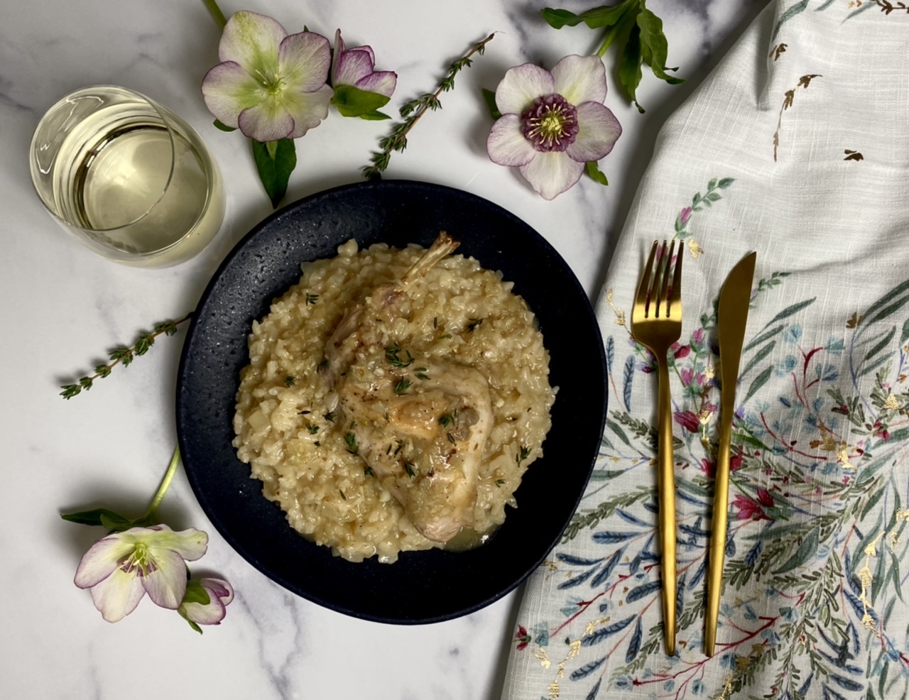 5292956A 4FB3 4180 AEFA 6B1837DC1231 - Roasted Leg of Rabbit & Risotto with Pan Sauce