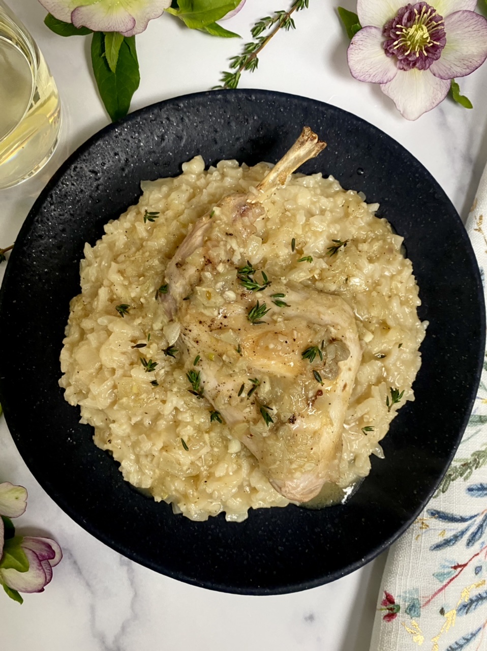 62F0B05A CE76 44CD 969E 3A9F72D67EBE - Roasted Leg of Rabbit & Risotto with Pan Sauce