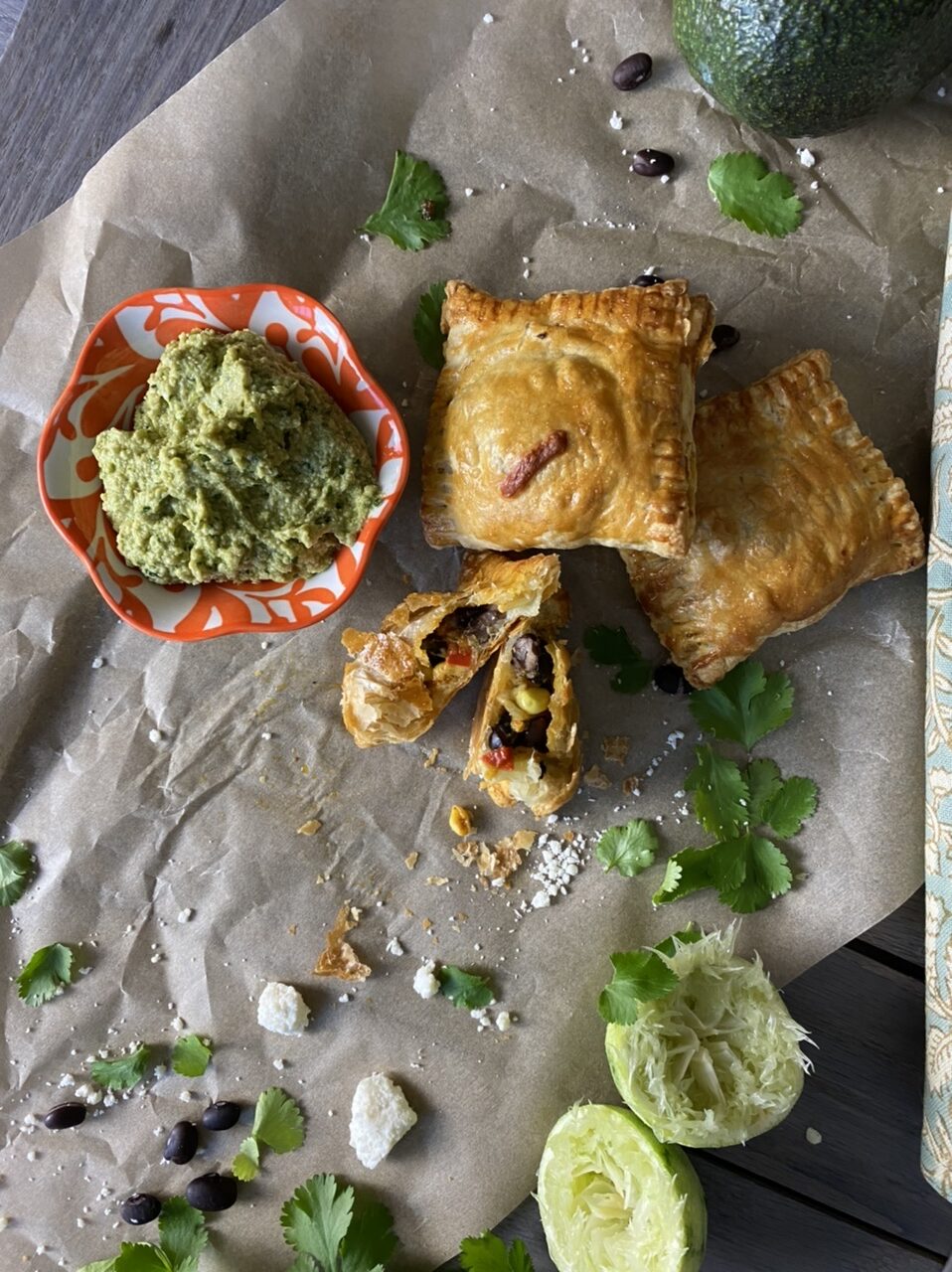 A4DDBBE9 983E 4ACE 9C3C 1A44717DDBEA e1618070784765 - Vegetarian Mexican Hand Pies with Avocado Crema