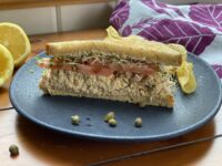 E45B2AD8 C35A 4D8C BB27 5A4F3F82A3E4 200x150 - Fancy Tuna Sandwich with Zesty Browned Butter Aioli