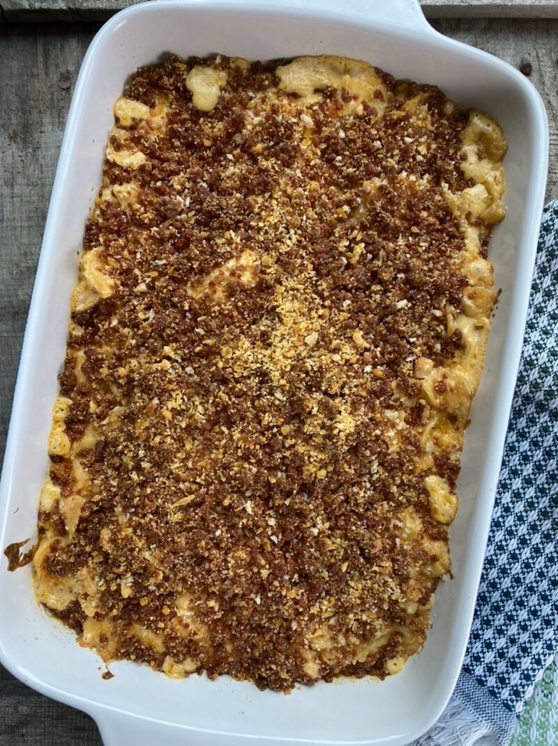 Baked Macaroni & Cheese with Chorizo Breadcrumbs - the Old Woman and ...