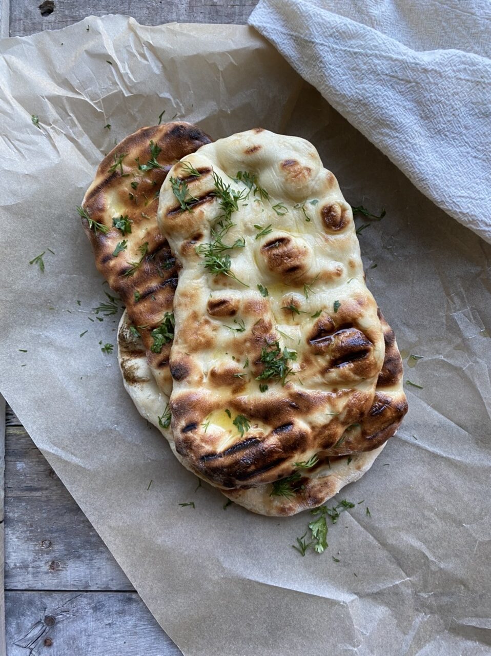 5E3944C1 5E29 4A39 914B B7281B273CB3 e1624894117305 - How to Make Naan on Your Grill - Grilled Garlic Naan