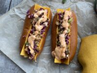 B342CE1D D8C4 41D8 96D6 0F9F77AD5295 200x150 - Cheesy Korean-Style Hot Dogs with Kimchi Slaw & Gochujang Aioli