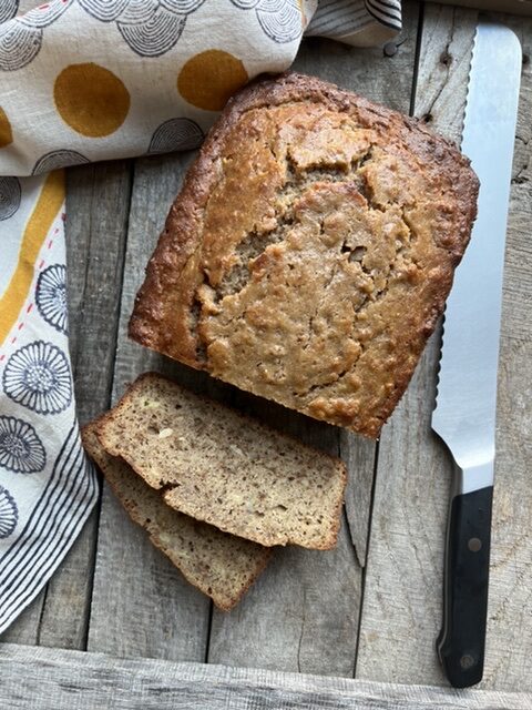 9FF332DB EB1E 4A09 A911 FB8AEBCA29F1 e1641330403246 - The Best Banana Walnut Bread AND It’s Lower Calorie AND Whole Wheat!